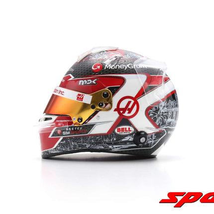 Haas F1 Team Kevin Magnussen 2023 Singapore GP 1/5 Scale Mini Helmet