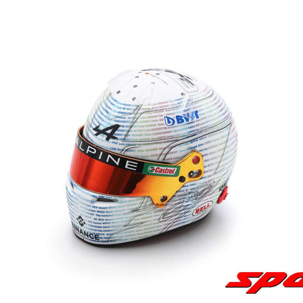 Alpine F1 Team Esteban Ocon Silverstone GP 1/5 Scale Mini Helmet