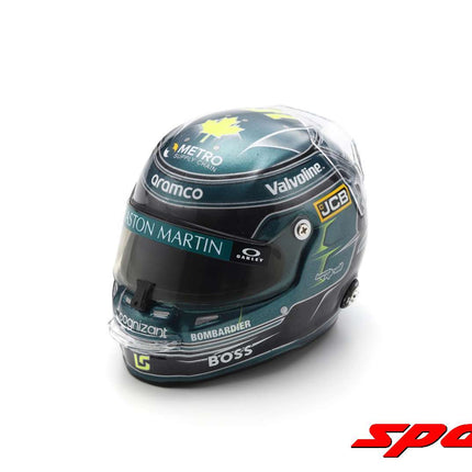 Aston Martin F1 Team Lance Stroll 1/5 Scale Mini Helmet 2024