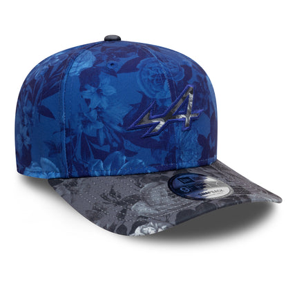 Alpine F1 Team New Era 9FIFTY Tonal Floral Navy Blue / Dark Grey Baseball Cap