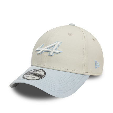 Alpine F1 Team New Era 9FORTY Acid Wash White / Pastel Blue Baseball Cap