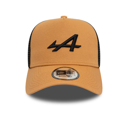 Alpine F1 Team New Era Seasonal Light Tan / Black EF Trucker Baseball Cap