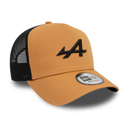 Alpine F1 Team New Era Seasonal Light Tan / Black EF Trucker Baseball Cap