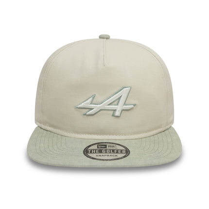 Alpine F1 Team New Era Golfer Acid Wash White / Evergreen Baseball Cap