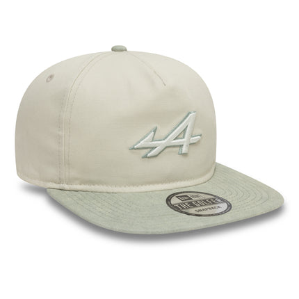 Alpine F1 Team New Era Golfer Acid Wash White / Evergreen Baseball Cap