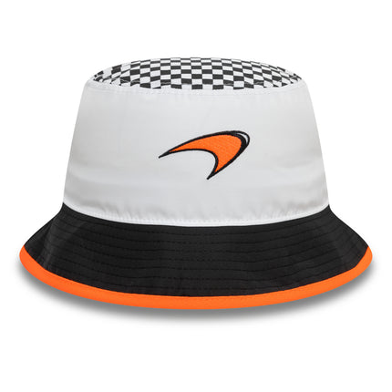 McLaren F1 New Era Checkered Flag Print Bucket Hat