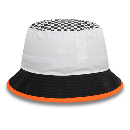 McLaren F1 New Era Checkered Flag Print Bucket Hat