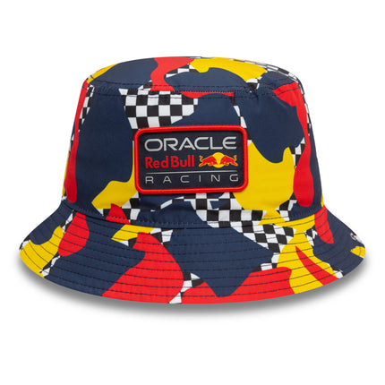 Red Bull Racing F1 New Era Abstract Camo Bucket Hat