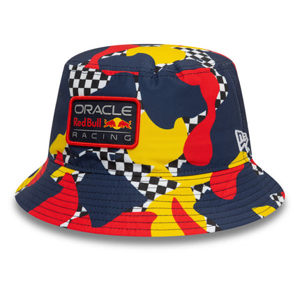 Red Bull Racing F1 New Era Abstract Camo Bucket Hat