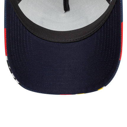 Red Bull Racing F1 New Era A-Frame Abstract White Trucker Baseball Cap