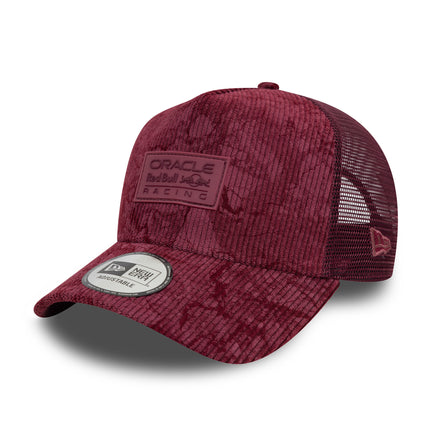 Red Bull Racing F1 New Era A-Frame Cord Burgundy Trucker Baseball Cap