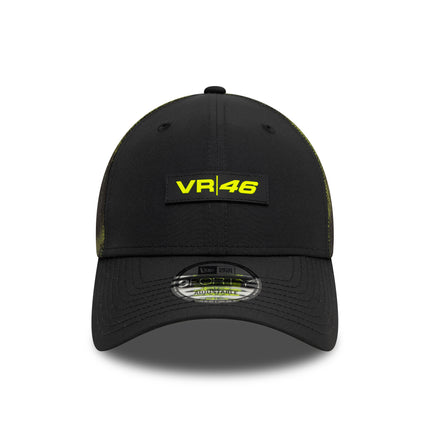 VR46 Valentino Rossi New Era 9FORTY Halftone Sublimation Black / Neon Yellow Baseball Cap