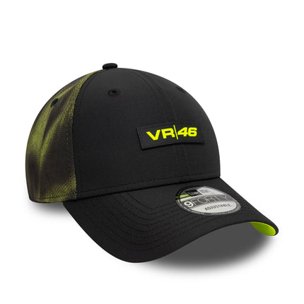 VR46 Valentino Rossi New Era 9FORTY Halftone Sublimation Black / Neon Yellow Baseball Cap