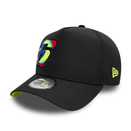 VR46 Valentino Rossi New Era Moon Sun Neon Yellow E-Frame Trucker Baseball Cap