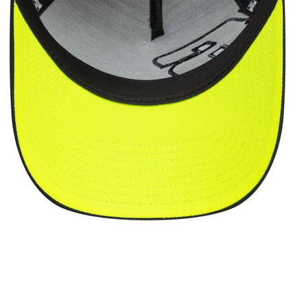 VR46 Valentino Rossi New Era Moon Sun Neon Yellow E-Frame Trucker Baseball Cap