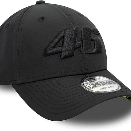 VR46 Valentino Rossi New Era Black On Black Baseball Cap