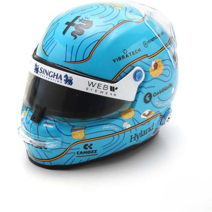 Kick Stake Alfa Romeo F1 Team Valtteri Bottas Belgian GP 1/5 Scale Mini Helmet