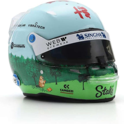 Kick Stake Alfa Romeo F1 Team Valtteri Bottas Canada GP 1/5 Scale Mini Helmet