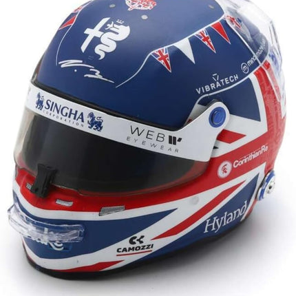 Kick Stake Alfa Romeo F1 Team Valtteri Bottas Silverstone GP 1/5 Scale Mini Helmet