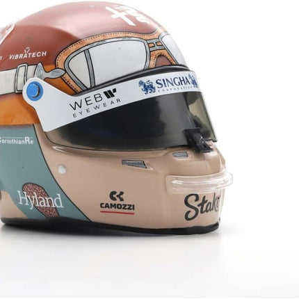 Kick Stake Alfa Romeo F1 Team Valtteri Bottas Italy GP 1/5 Scale Mini Helmet