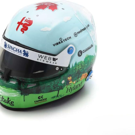 Kick Stake Alfa Romeo F1 Team Valtteri Bottas Canada GP 1/5 Scale Mini Helmet