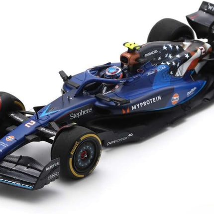 Williams F1 Team Logan Sargeant 2023 USA Special GP 1/43 Scale Model Car