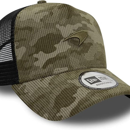 New Era A-Frame Trucker Cap - McLaren Racing Cord camo Olive