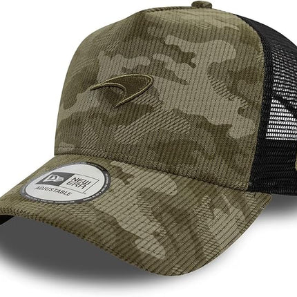 New Era A-Frame Trucker Cap - McLaren Racing Cord camo Olive