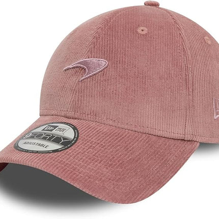 New Era 9Forty Strapback Cap - Cord McLaren Automotive Rose