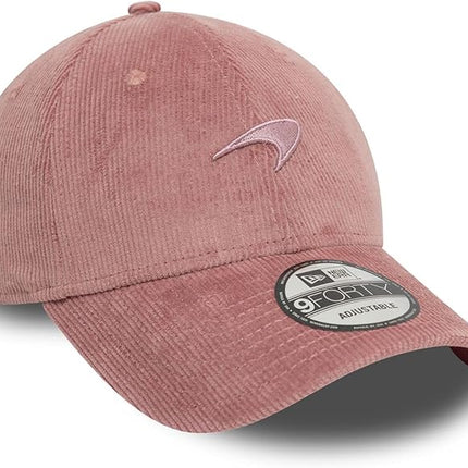 New Era 9Forty Strapback Cap - Cord McLaren Automotive Rose