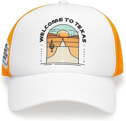 F1 Official Fanwear Austin Texas Special Edition Baseball Cap Hat - White/Orange - Official Merchandise