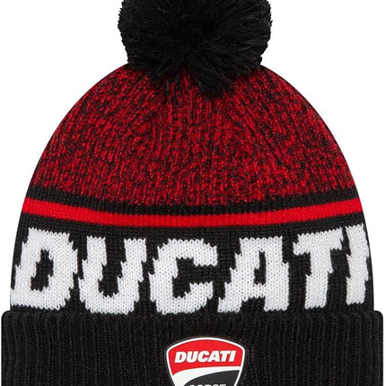 Ducati Corse New Era Cuff Knit Bobble Beanie Hat