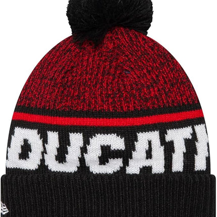 Ducati Corse New Era Cuff Knit Bobble Beanie Hat