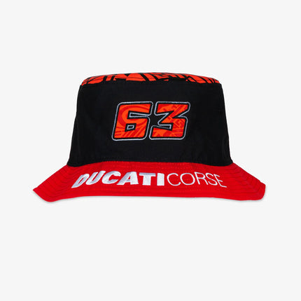 Ducati Corse Pecco Bagnaia 63 Bucket Hat