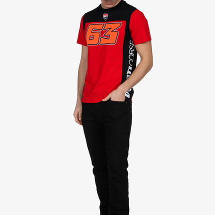 Ducati Corse Pecco Bagnaia #63 Dual Line T-Shirt