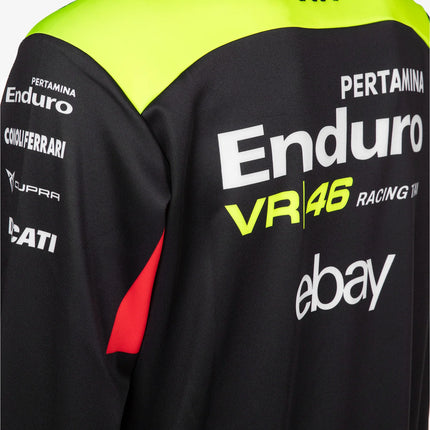 VR46 Valentino Rossi Black Monster Energy Racing Pertamina Enduro Sweatshirt Jacket