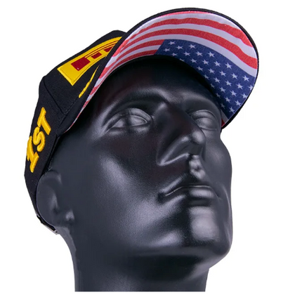 Pirelli Motorsport USA Flag 1st Baseball Cap