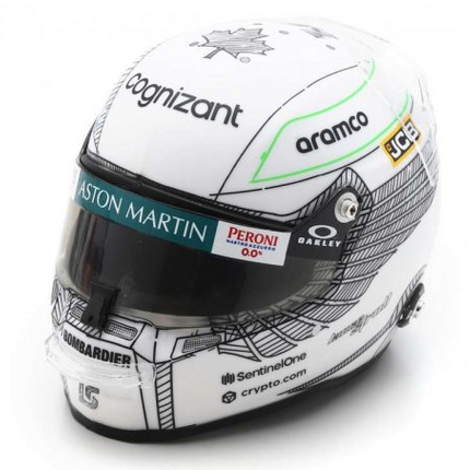 Aston Martin F1 Team Lance Stroll Japan GP 1/5 Scale Mini Helmet