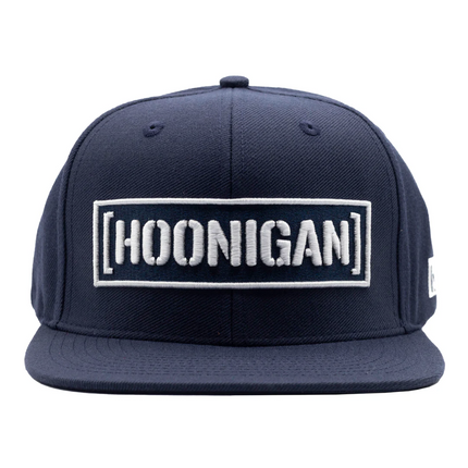 Hoonigan Censor Bar Navy Blue Snapback Hat