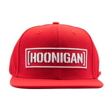 Hoonigan Censor Bar Red Snapback Hat