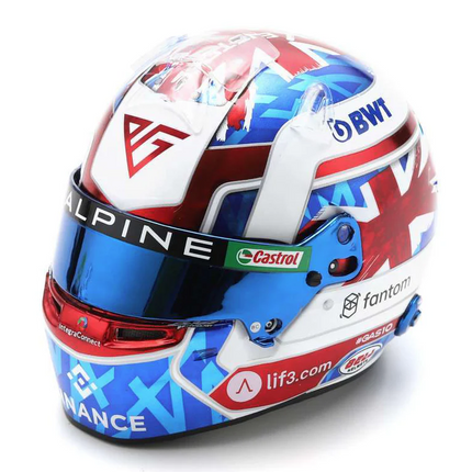 Alpine F1 Team Pierre Gasly 2023 British GP 1/5 Scale Mini Helmet