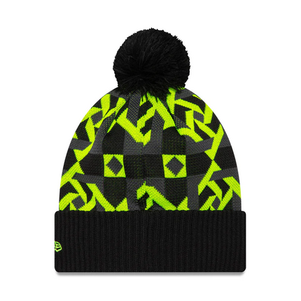 VR46 Valentino Rossi New Era Geo Bobble Cuff Knit Beanie Hat