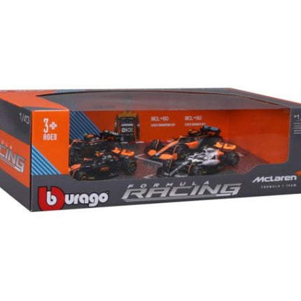 McLaren F1 Burago 4 Racing Car Model Car Set