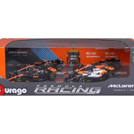 McLaren F1 Burago 4 Racing Car Model Car Set