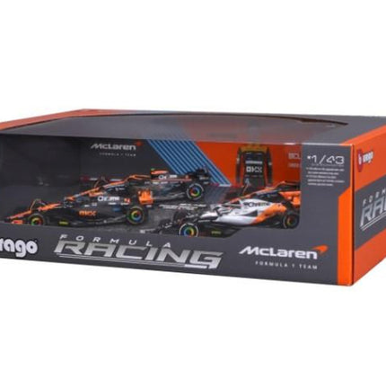 McLaren F1 Burago 4 Racing Car Model Car Set