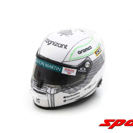 Aston Martin F1 Team Lance Stroll Japan GP 1/5 Scale Mini Helmet